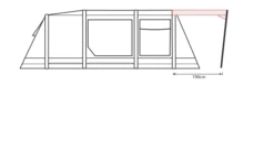 Outdoor Revolution Airedale 5.0s Front Sun Canopy -Outwell Shop airedale 5s sun canopy drawing 1