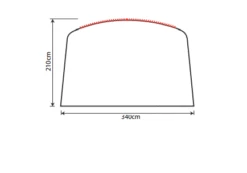 Outdoor Revolution Airedale 5.0s Front Sun Canopy -Outwell Shop airedale 5s sun canopy drawing 3
