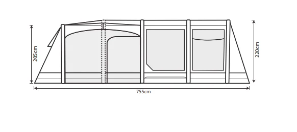Outdoor Revolution Airedale 7.0SE Tent (2022) 5 Outdoor Revolution Airedale 7.0SE Tent (2022) - Image 3