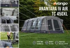 Vango Anantara IV TC 450XL Air Tent (2023) 15 Vango Anantara IV TC 450XL Air Tent (2023) -Outwell Shop anantara iv air tc 450xl low res2