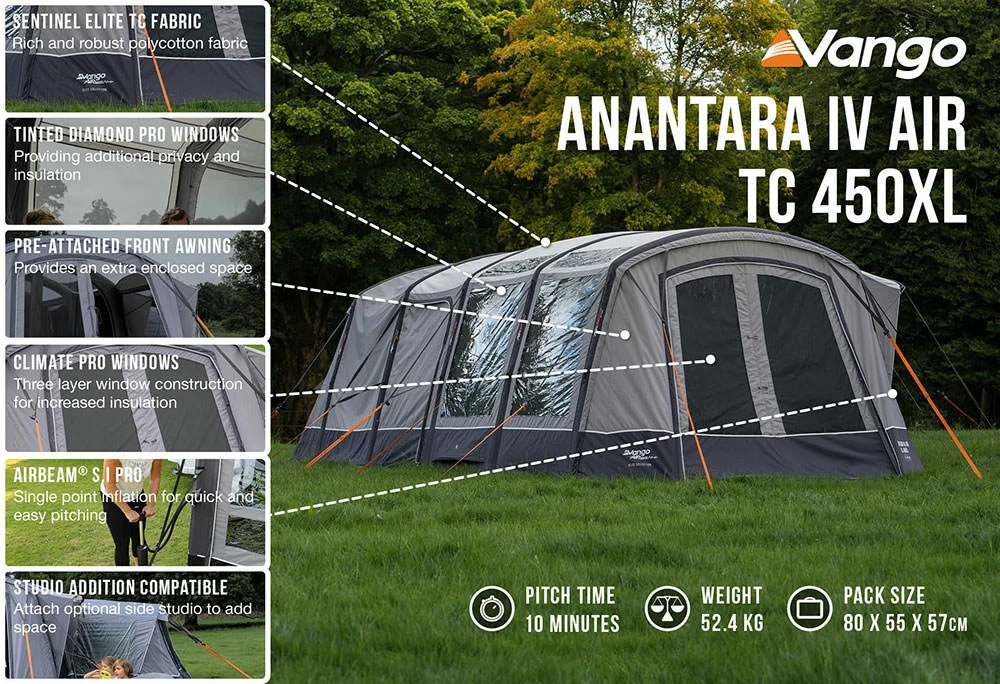 Vango Anantara IV TC 450XL Air Tent (2023) 8 Vango Anantara IV TC 450XL Air Tent (2023) - Image 6