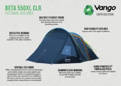 Vango Beta CLR 550xl Tent (2023) -Outwell Shop beta 550xl clr lr