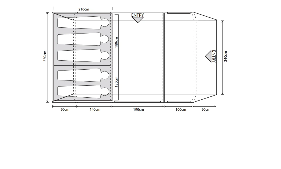 Outdoor Revolution Camp Star 500xl Tent Bundle 4 Outdoor Revolution Camp Star 500xl Tent Bundle - Image 2