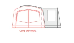 Outdoor Revolution Camp Star Side Porch (500xl, 600, 700) (2022) -Outwell Shop campstar side porch floorplan 3 1