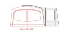 Outdoor Revolution Camp Star Side Porch (500xl, 600, 700) (2022) -Outwell Shop campstar side porch floorplan 4 1