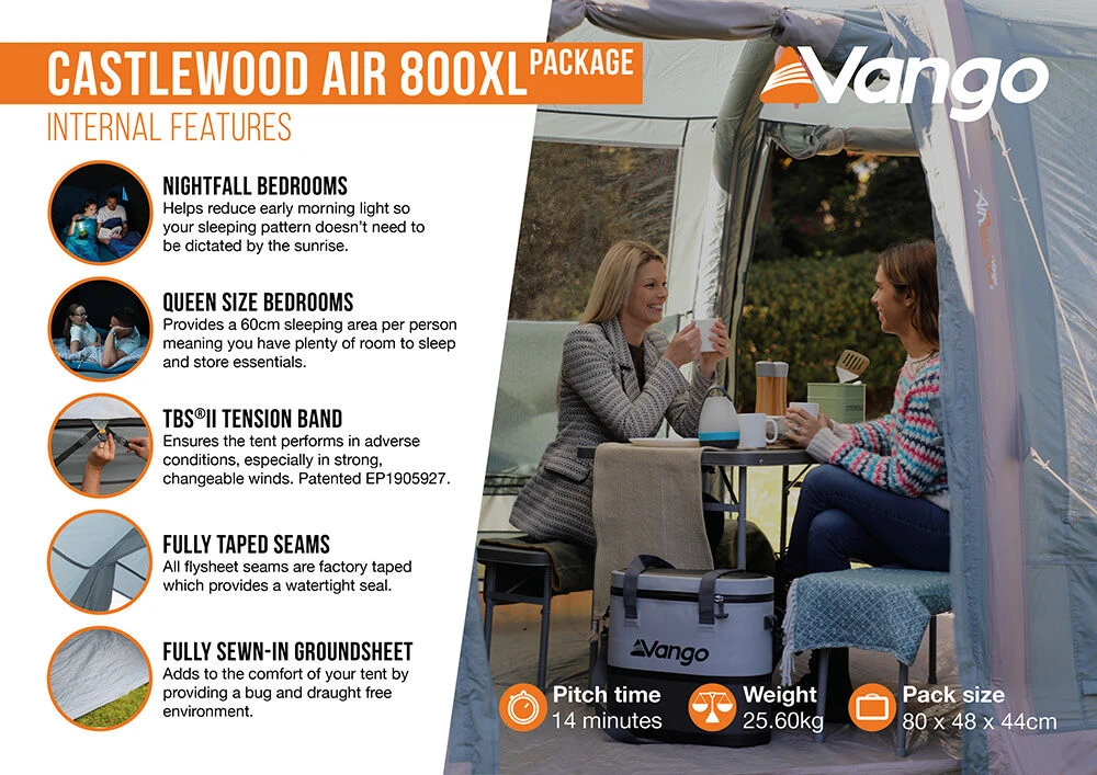 Vango Castlewood Air 800XL Tent Package (2023) 7 Vango Castlewood Air 800XL Tent Package (2023) - Image 5