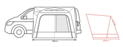 Outdoor Revolution Cayman Air Mid Awning (220-255cm) -Outwell Shop cayman air 3 1