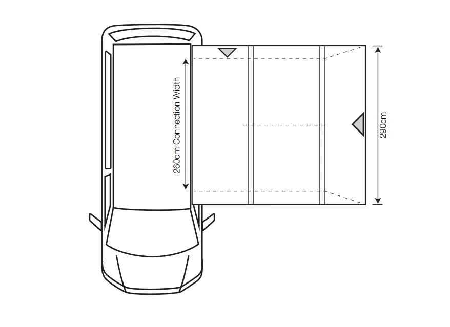 Outdoor Revolution Cayman Cona Air Driveaway Awning Low (2022) 5 Outdoor Revolution Cayman Cona Air Driveaway Awning Low (2022) - Image 3
