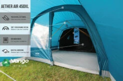 Vango Aether Air 450XL Tent (2022) 17 Vango Aether Air 450XL Tent (2022) -Outwell Shop earth collection airbeam infographics call outs5