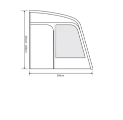 Outdoor Revolution Eden Air 390 Caravan Awning (2022) -Outwell Shop eden air 390 floor2