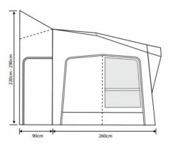 Outdoor Revolution Esprit Pro X 350M Awning (220-290cm) 14 Outdoor Revolution Esprit Pro X 350M Awning (220-290cm) -Outwell Shop esprit 350 x fl1