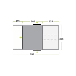 Zempire Evo TL V2 Air Tent (2023) -Outwell Shop evo tl 0197002 floor plan 001 a 1