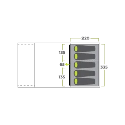 Zempire Evo TL V2 Air Tent (2023) -Outwell Shop evo tl 0197002 floor plan 001 b 1
