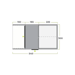 Zempire Evo TM V2 Air Tent (2023) 12 Zempire Evo TM V2 Air Tent (2023) -Outwell Shop evo tm 0197003 floor plan 001 a
