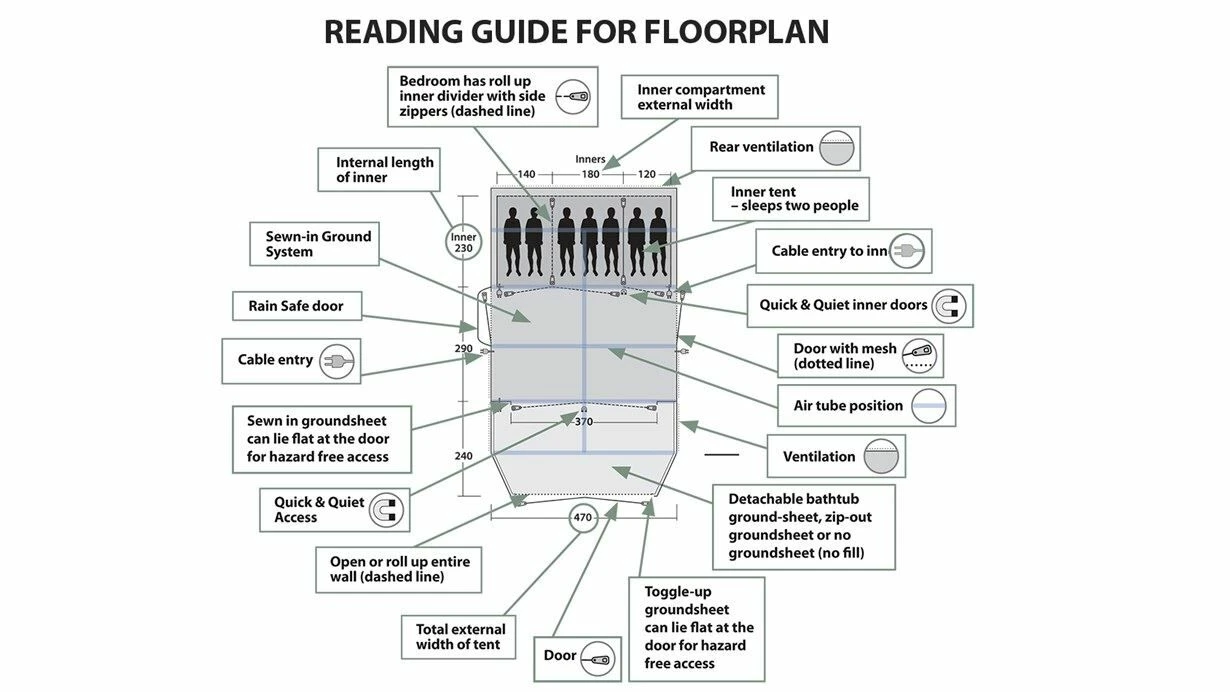 Outwell Parkdale 6PA Tent (2023) 7 Outwell Parkdale 6PA Tent (2023) - Image 5