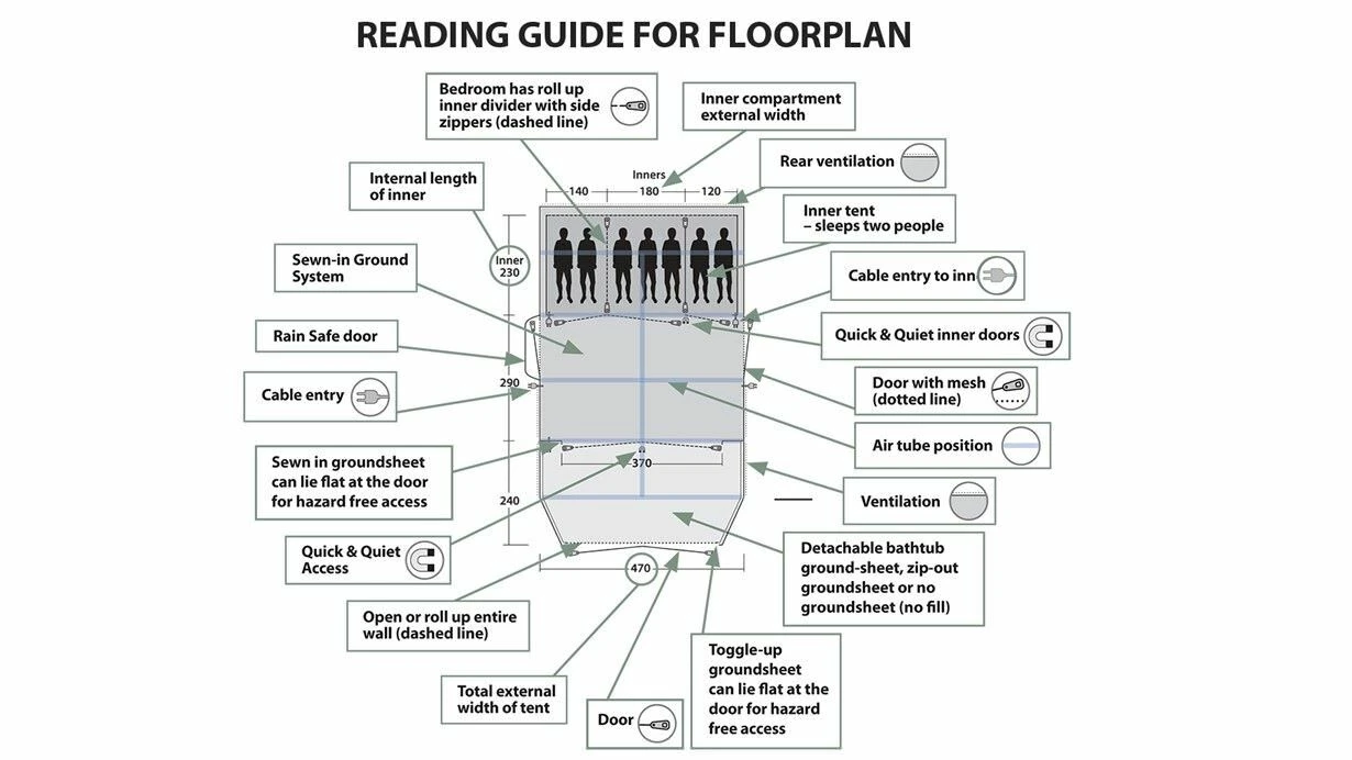 Outwell Parkdale 4PA Tent (2023) 7 Outwell Parkdale 4PA Tent (2023) - Image 5