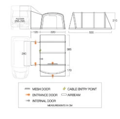 Vango Galli CC Air Tall Awning (2023) 11 Vango Galli CC Air Tall Awning (2023) -Outwell Shop floorplan cc tall