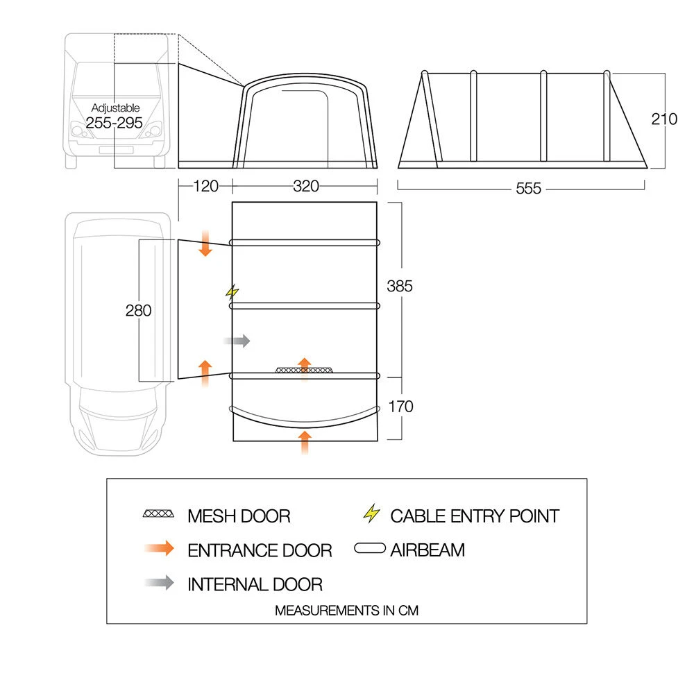 Vango Galli CC Air Tall Awning (2023) 5 Vango Galli CC Air Tall Awning (2023) - Image 3