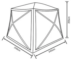 Outdoor Revolution Screenhouse 5 -Outwell Shop floorplan 1
