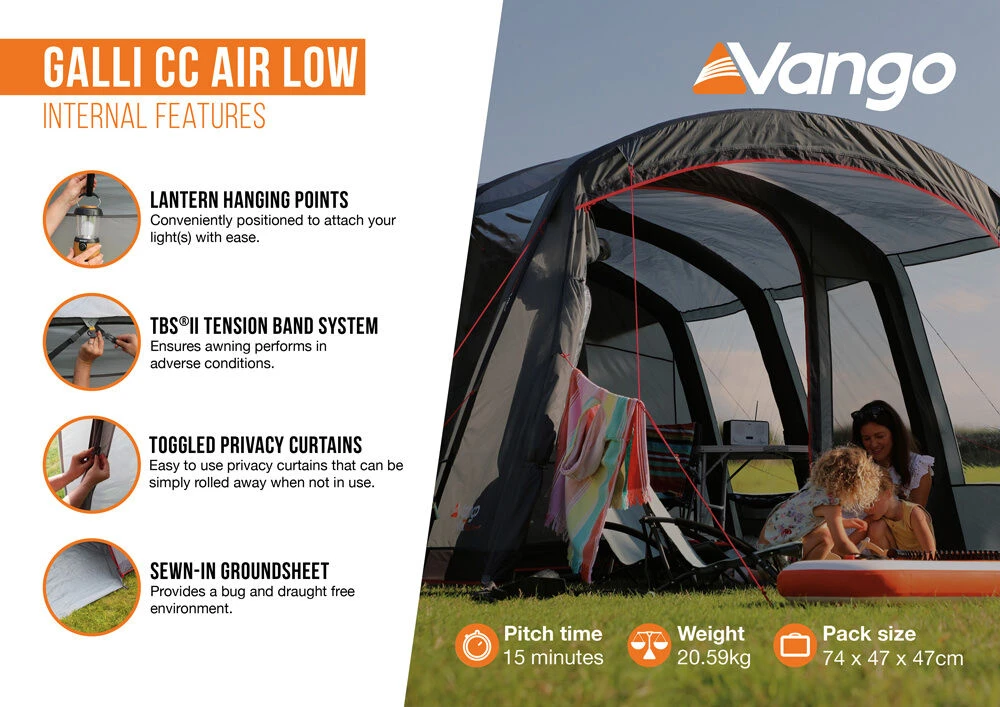 Vango Galli CC Air Low Awning (2023) 6 Vango Galli CC Air Low Awning (2023) - Image 4