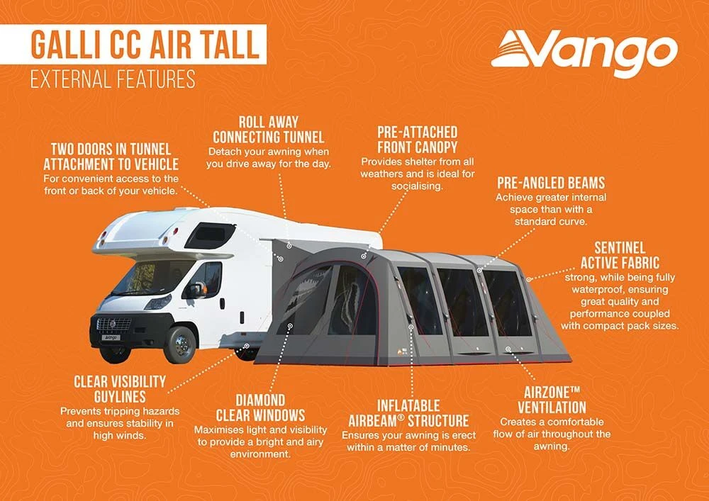 Vango Galli CC Air Tall Awning (2023) 7 Vango Galli CC Air Tall Awning (2023) - Image 5