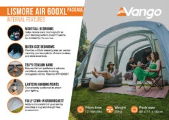 Vango Lismore Air 600XL Tent Package (2023) -Outwell Shop lismore air 600xl package2 1