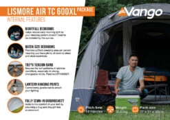 Vango Lismore Air TC 600XL Tent Package (2023) -Outwell Shop lismore air tc 600xl package2