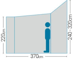 Westfield Neptune 400 Performance Air Drive Away Awning Mid - XXhigh (240 -320cm) -Outwell Shop neptune 6 midsize