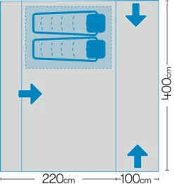 Westfield Neptune 400 Performance Air Drive Away Awning Mid - XXhigh (240 -320cm) -Outwell Shop neptune 7 midsize