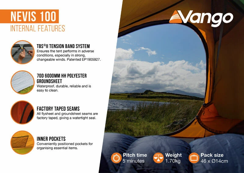 Vango Nevis 100 Tent (2023) 6 Vango Nevis 100 Tent (2023) - Image 4