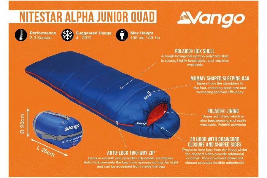 Vango Nitestar Alpha Junior Quad 4 Vango Nitestar Alpha Junior Quad - Image 2