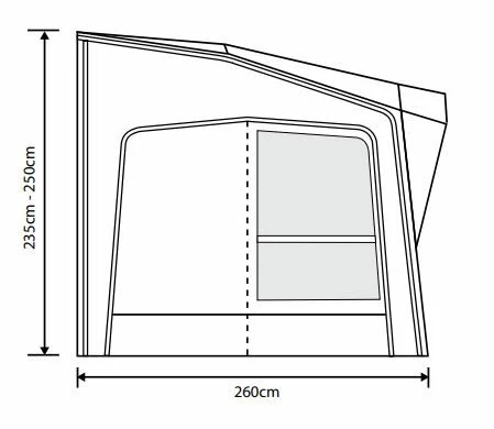 Outdoor Revolution Esprit Pro X 390 Caravan Awning 6 Outdoor Revolution Esprit Pro X 390 Caravan Awning - Image 4