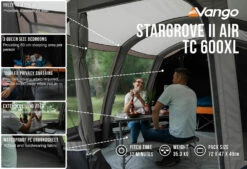 Vango Stargrove II TC 600XL Air Tent (2022) 16 Vango Stargrove II TC 600XL Air Tent (2022) -Outwell Shop stargrove ii air tc 600xl low res