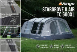 Vango Stargrove II TC 600XL Air Tent (2022) 17 Vango Stargrove II TC 600XL Air Tent (2022) -Outwell Shop stargrove ii air tc 600xl low res2