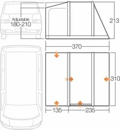 Vango Kela V Low AirAway Awning (2022) 19 Vango Kela V Low AirAway Awning (2022) -Outwell Shop vango 2018 awnings floorplan kela iii low