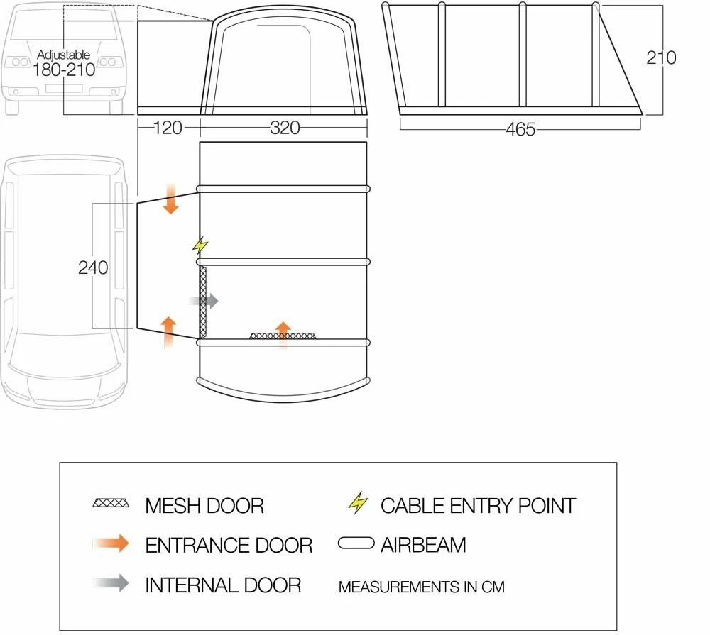 Vango Galli III Low Airaway Awning (2022) 6 Vango Galli III Low Airaway Awning (2022) - Image 4