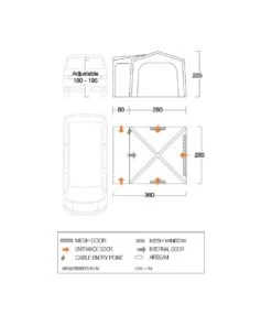 Vango Agora Air VW Awning (Moroccan Blue) 12 Vango Agora Air VW Awning (Moroccan Blue) -Outwell Shop vango 2021 awnings floorplan agora vw
