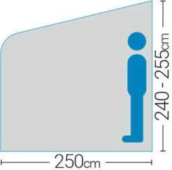 Westfield Vega 330 Performance Air Porch Awning (240 - 255cm) 13 Westfield Vega 330 Performance Air Porch Awning (240 - 255cm) -Outwell Shop vega 6 midsize